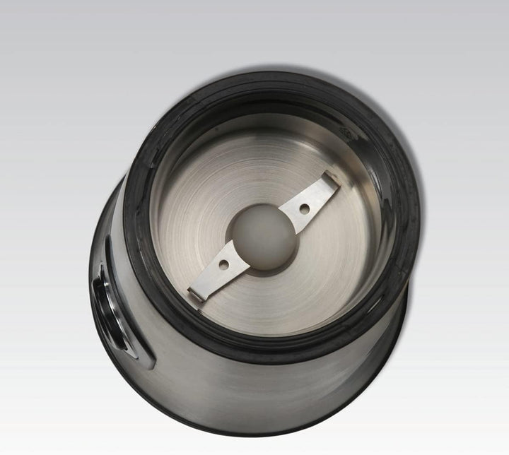 Cloer 7579 Elektrische Kaffeemühle, 150 W, für bis zu 50 g Kaffeebohnen, mattiertes Edelstahlgehäuse