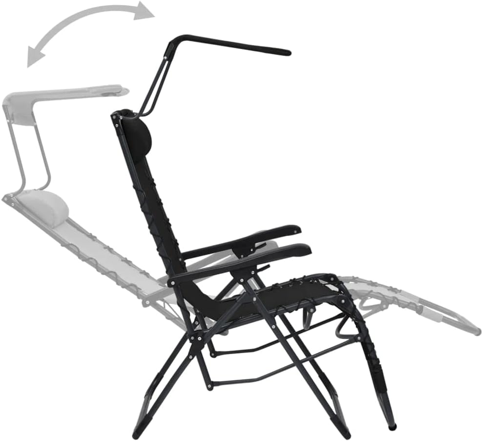 vidaXL 2X Liegestuhl Klappbar Gartenstuhl Sonnenliege Relaxliege Gartenliege Strandliege Campingstuh