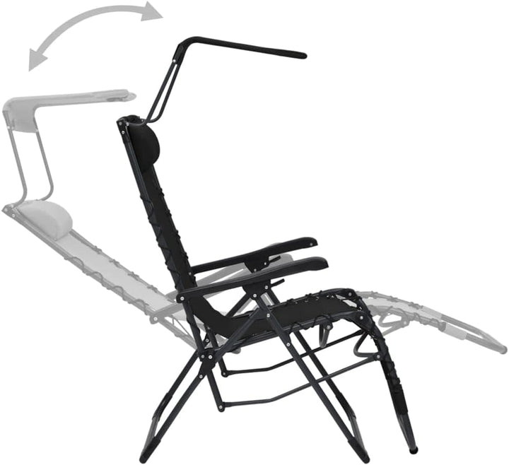 vidaXL 2X Liegestuhl Klappbar Gartenstuhl Sonnenliege Relaxliege Gartenliege Strandliege Campingstuh