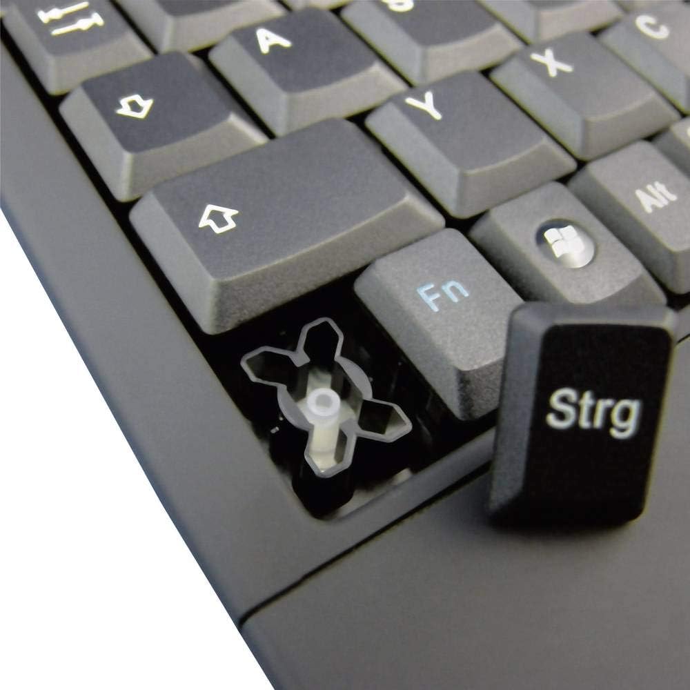 KeySonic USB Tastatur mit Touchpad, USB Kabel (2 m), kompaktes Layout, integriertes Nummernfeld, Sof