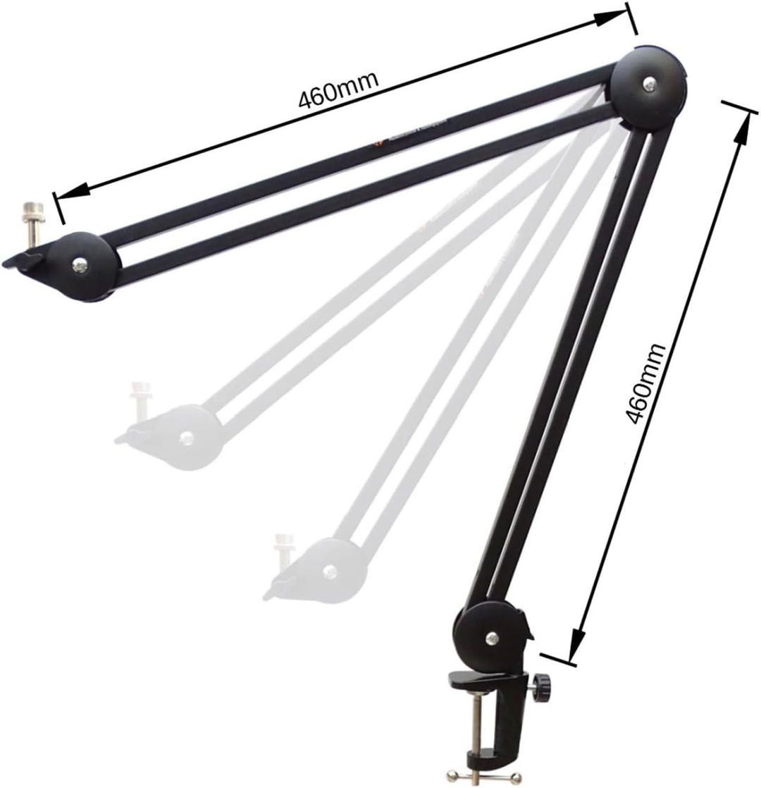 Rode NT1 Signature Black Studio-Mikrofon + keepdrum MS138 Gelenkarm-Stativ Schwarz black Mikrofon Sc