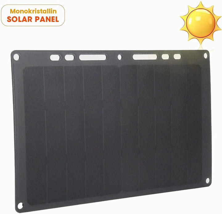 6V 10W monokristallines Solarpanel Tragbares Solarpanel mit Standard-USB-Spannungsregler/1700mAh Aus
