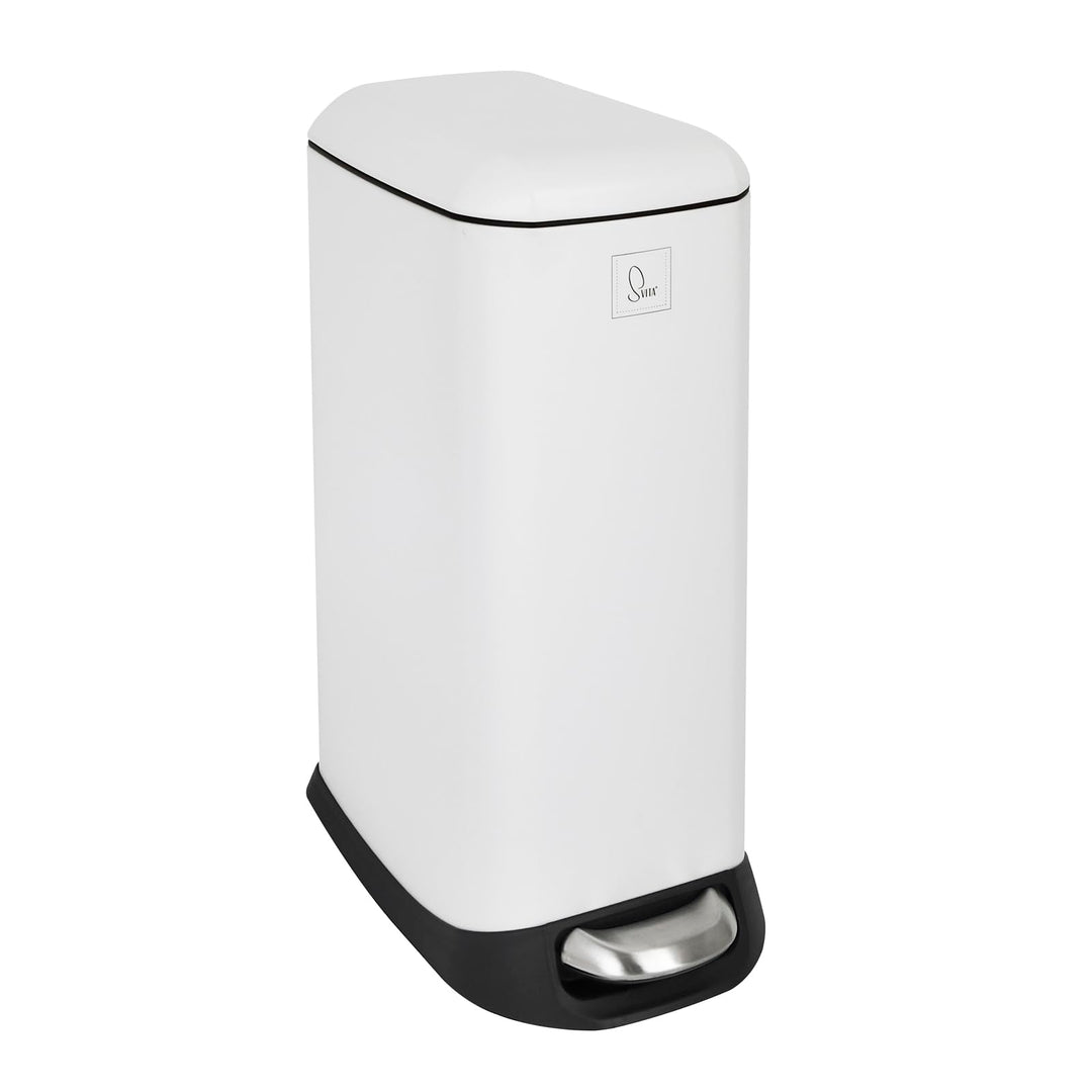 SVITA TS20 Mülleimer Treteimer Abfalleimer 20l inkl. Inneneimer Kunststoff Pedal Softclose-Deckel re