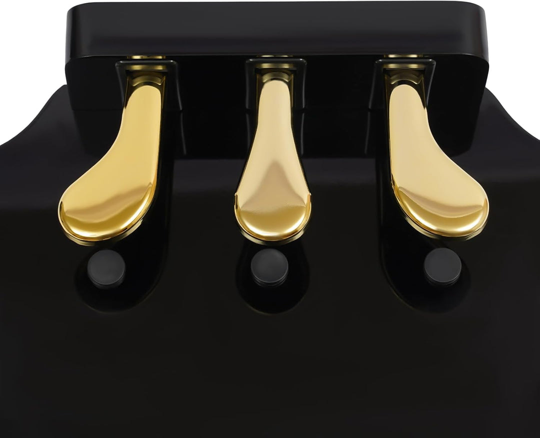 Kinder Klavier Pedal Extender Bank, Pedalverlängerung Höhenverstellbar mit 3 Pedalen Kinder Pedalsch