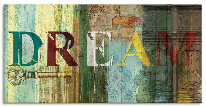 ARTland Leinwandbilder Wandbild Bild auf Leinwand 60 x 30 cm Statement Bilder Sprüche Texte Digitale