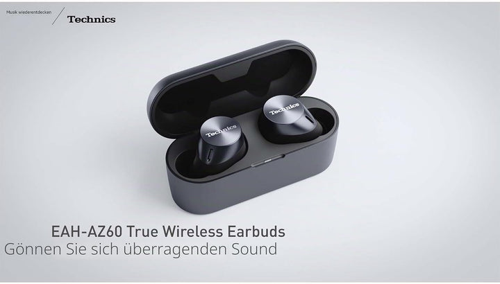 Technics EAH-AZ60E-S Kabellose Ohrhörer mit Geräuschunterdrückung, Multipoint-Bluetooth, komfortable