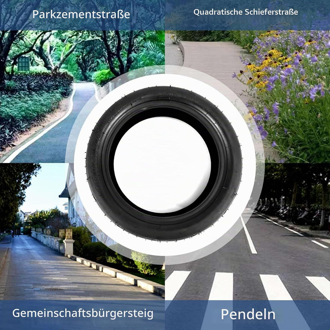Schlauchloser Reifen 10X2.70-6.5 Vakuumreifen für Roller Balanced Scooter 10 Vakuum Reifen