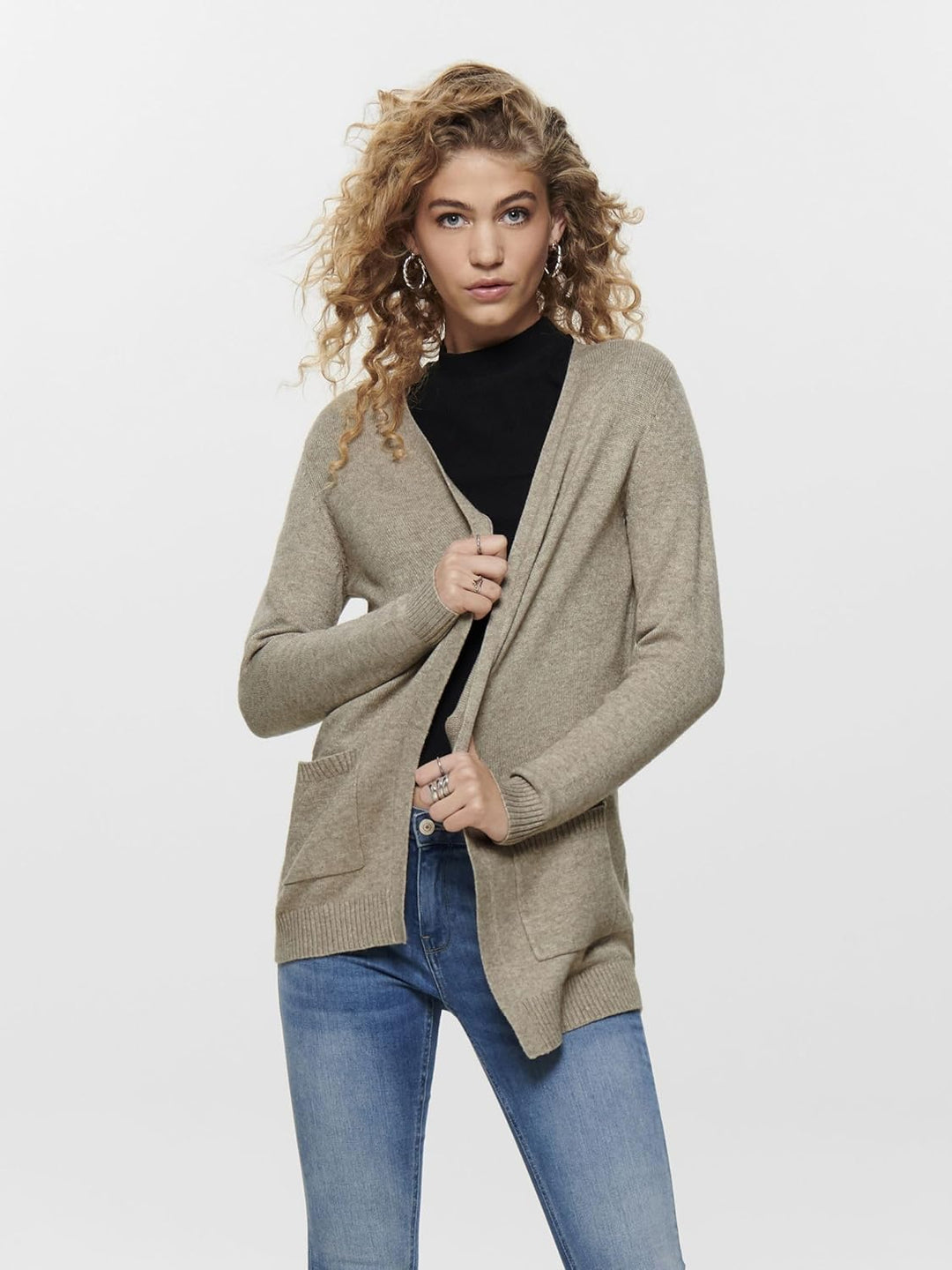 ONLY Female Strickjacke ONLLESLY Strickjacke XS Beige 1, XS Beige 1