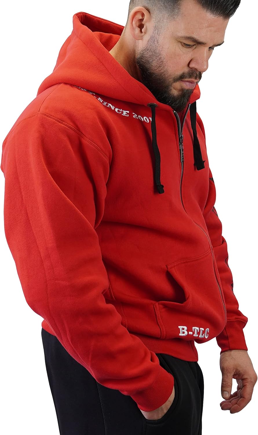 Brachial Premium Herren Kapuzenjacke Gym - Hoodie Sweatjacke Sweatshirt Jacke mit Kapuze für Bodybui