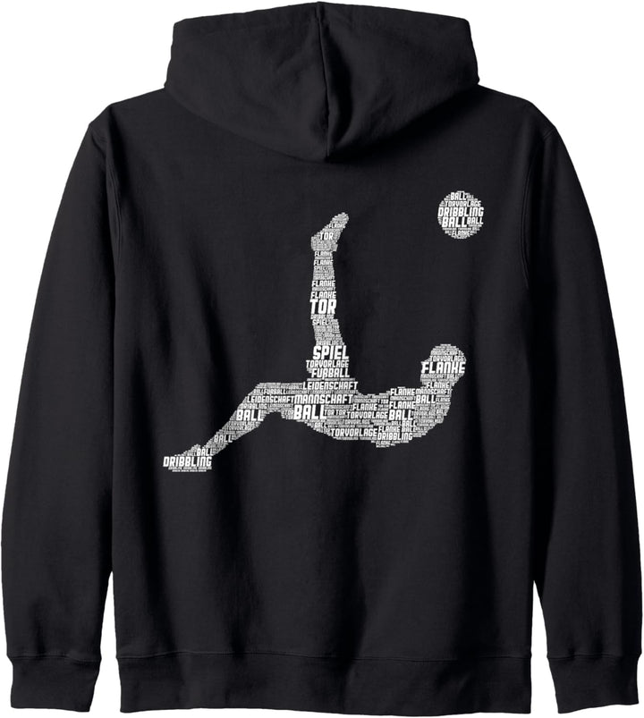 Fussball Fussballer Kinder Jungen Kapuzenjacke