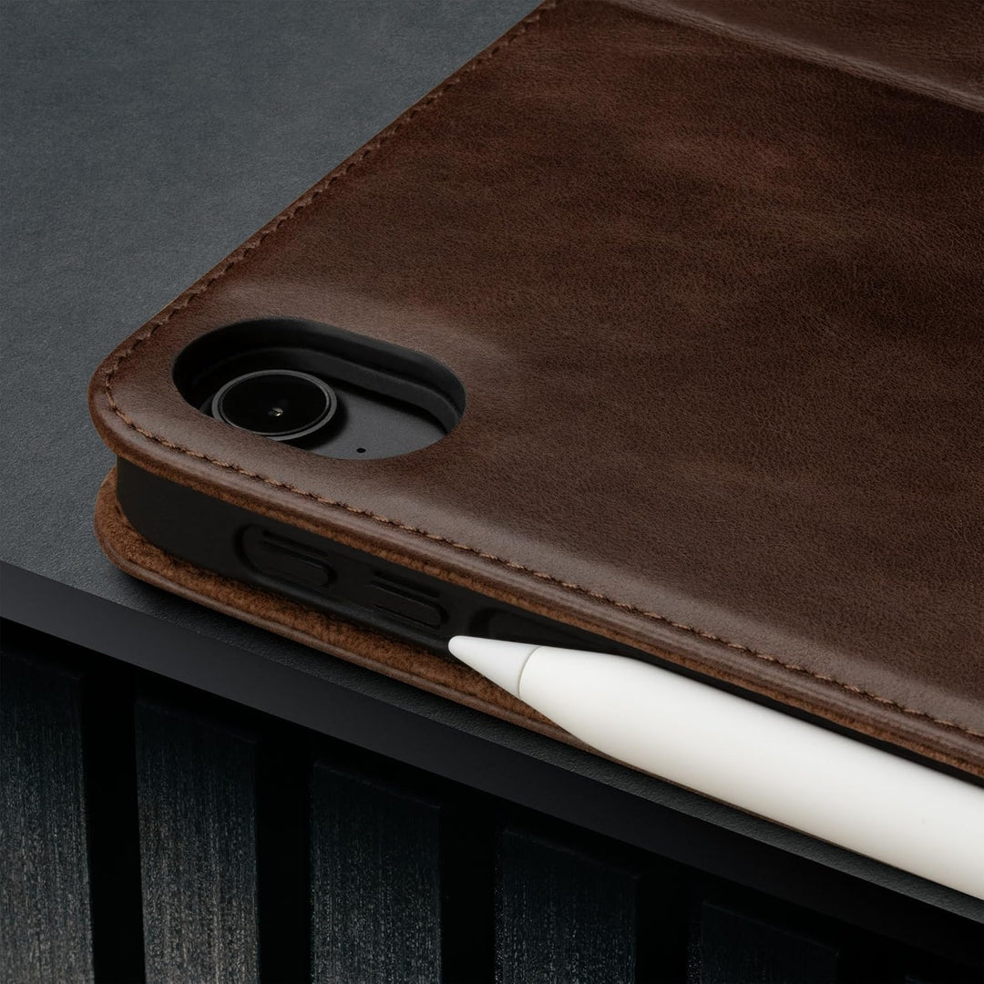 TORRO Hülle Kompatibel mit iPad Air 5 / Air 4 - Echtleder iPad Air 2022/2020 Hülle mit Standfunktion