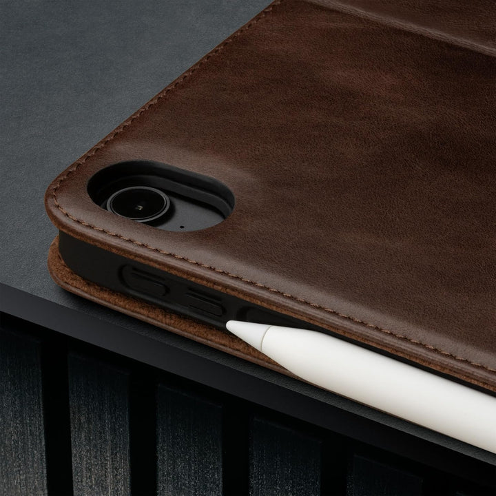 TORRO Hülle Kompatibel mit iPad Air 5 / Air 4 - Echtleder iPad Air 2022/2020 Hülle mit Standfunktion