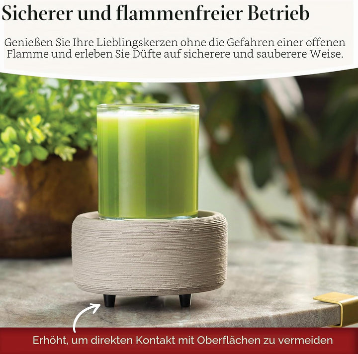 Candle Warmers Etc 2-in-1 Kerzen- und Duftwärmer zum Erwärmen von Duftkerzen oder Wachsschmelzen und