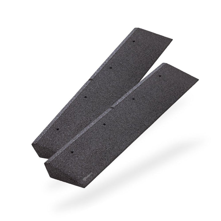 Bordsteinkanten-Rampe 2er Set ( 2 Stück) 40 - 100 mm aus Gummifasern (schwarz) - Auffahrrampe - Türs