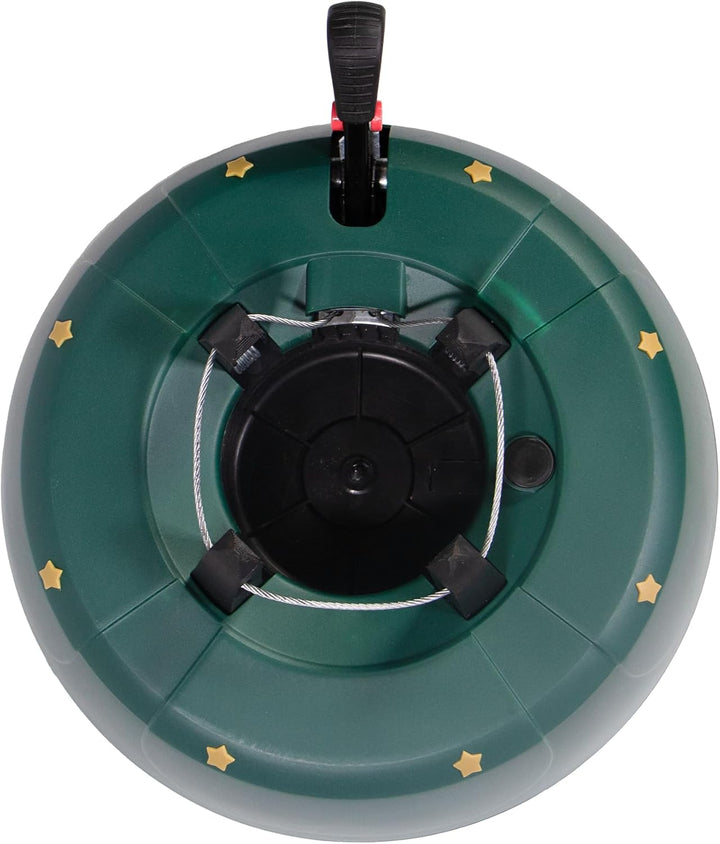 mgc24 Weihnachtsbaumständer Christbaumständer - Grün - für Bäume bis 2 m Höhe - mit Wassertank, Eins