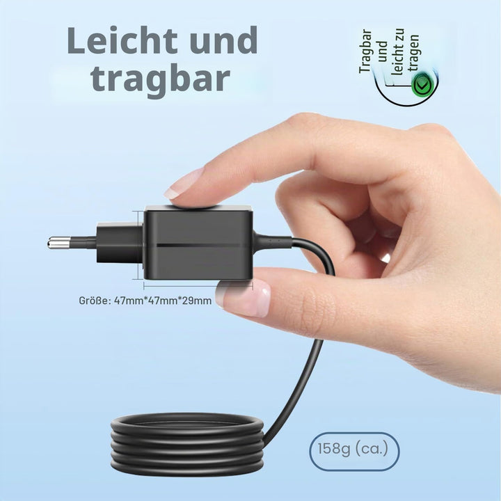 KFD Netzeil 12V Ladegerät Ladekabel für Braun Rasierer Series S9 Pro S8 S7 S6 S5 S3 9 Pro Pro+ 7 5 3