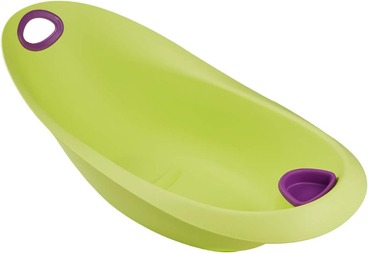 keeeper Hippo Ergonomische Babywanne mit Softgriff, Stöpsel und anatomisch geformten Badesitz, Ab 0
