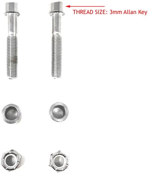 Alchemy Parts Chrom Motorrad Blinker Austausch Klammern für 41mm Gabel