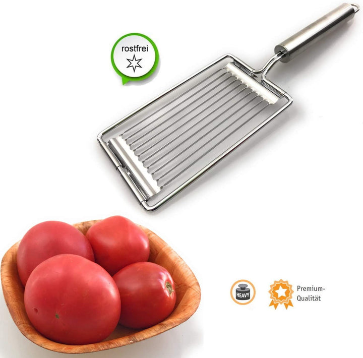 Kerafactum Tomatenmesser Tomaten Messer Tomatenschneider Obstschneider Mozarella Eierschneider Tomat