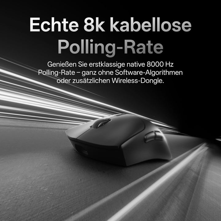 Rapoo VT7 MAX Kabellose Gaming-Maus - 53g Ultraleicht E-Sports Pro PAW3950 Ultimate 30K DPI Echte 80