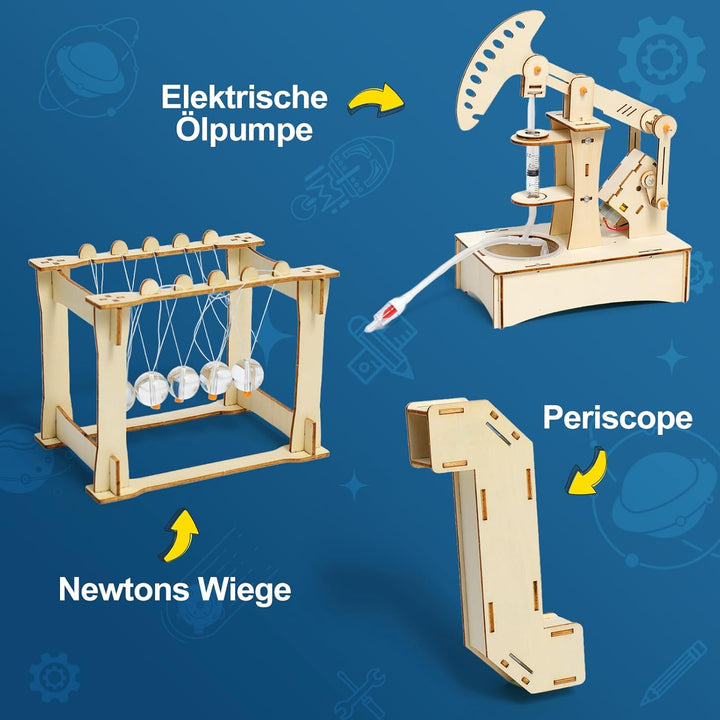 Experimente für Kinder ab 8 9 10 11 12 13 14, Elektronik Baukasten, Experimentierkasten, Elektro Bau