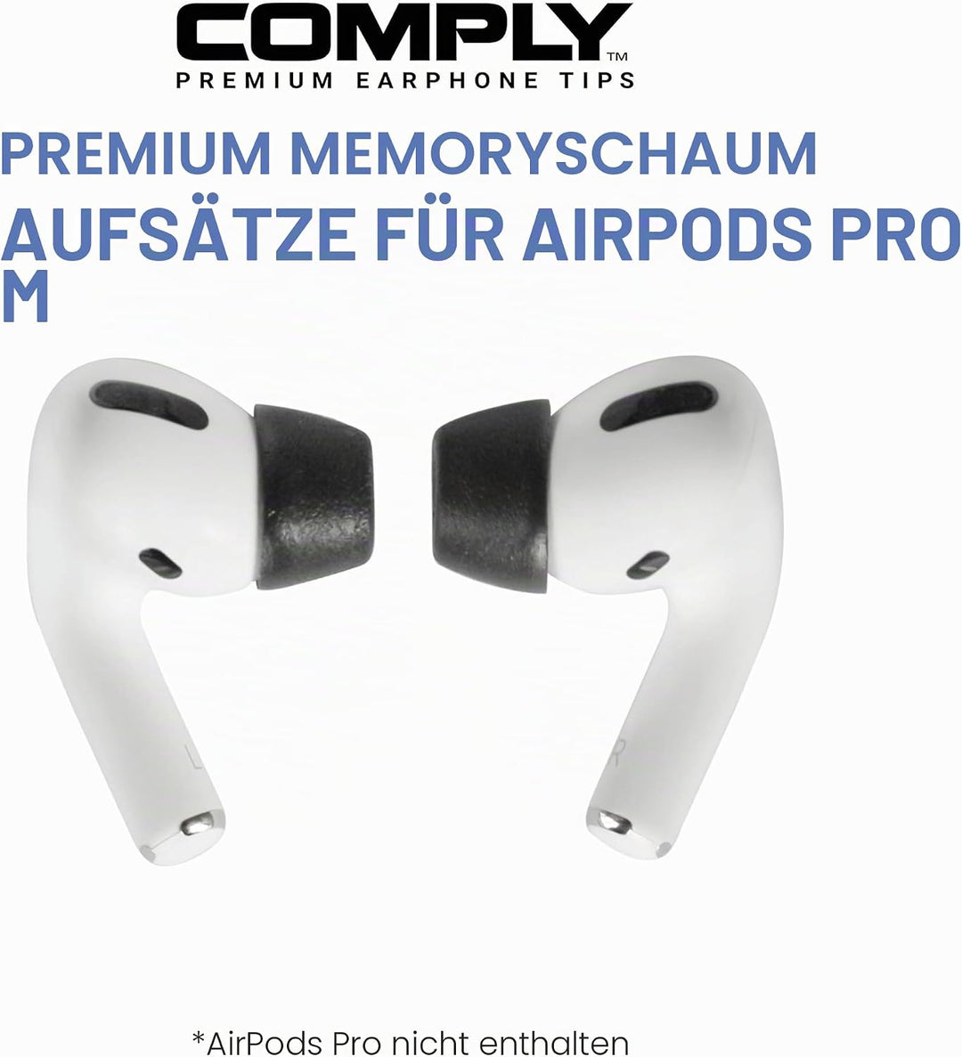 Comply Premium Memory Foam Kopfhörer für Airpods Pro (gross, 3 Paar) L Alte Version, L Alte Version