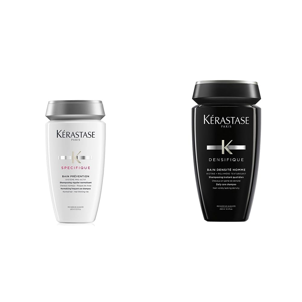 Kérastase | Shampoo für feines und dünnes Männerhaar, Verdichtendes Haarbad mit Biotin, Bain Densité
