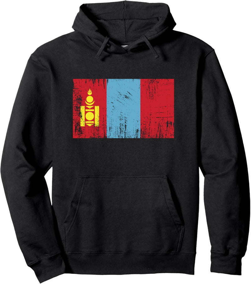 Mongolei Fahne-Flagge Geschenk Fussball-Fan Sport Pullover Hoodie