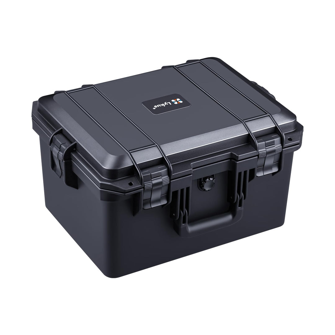 Lykus HC-4031 Wasserdicht Koffer mit anpassbar Rasterschaumstoff, Innengrösse 39,5x29,5x24 cm, Geeig
