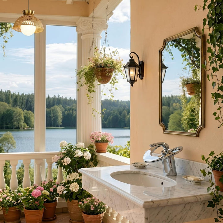 Waschtischarmatur Herzform Messing Einloch, Wasserhahn Bad für Waschbecken, einhand Badezimmer Armat