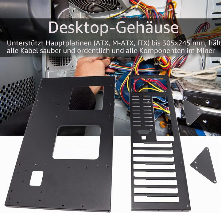 Open Frame Gehäuse, PC Mining Rig Frame für ATX M -ATX ITX 305x245mm Motherboards Open PC Case Compu