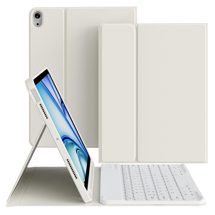 Hülle mit Tastatur für iPad Air 11 Zoll 2026/2025/2024, für iPad Air 10,9 2022/2020 5./4. Generation