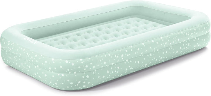 Intex, Kinderreisebett, aufblasbare Matratze, Luftbett mit Pumpe, Minzgrün, 3-6 Jahre