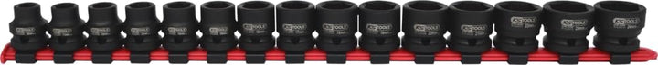 KS Tools 1/2" Sechskant-Kraft-Stecknuss-Satz, extra kurz, 15-tlg.