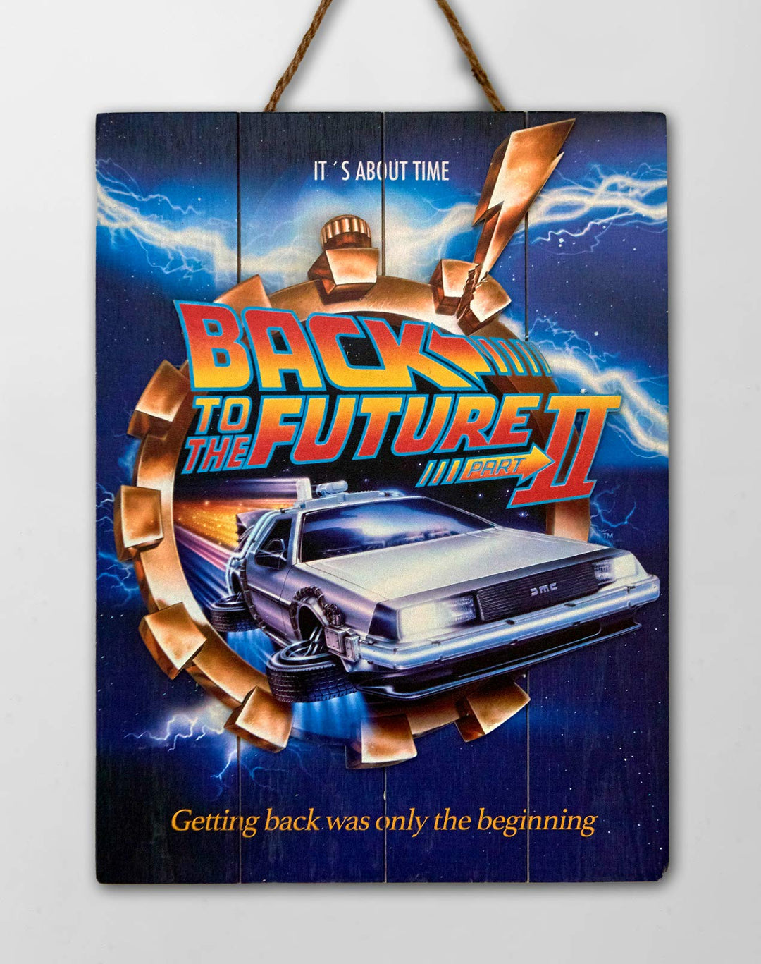 Doctor Collector Back to the future Wooden Poster 2, Mehrfarbig, One size, DCBTTF04