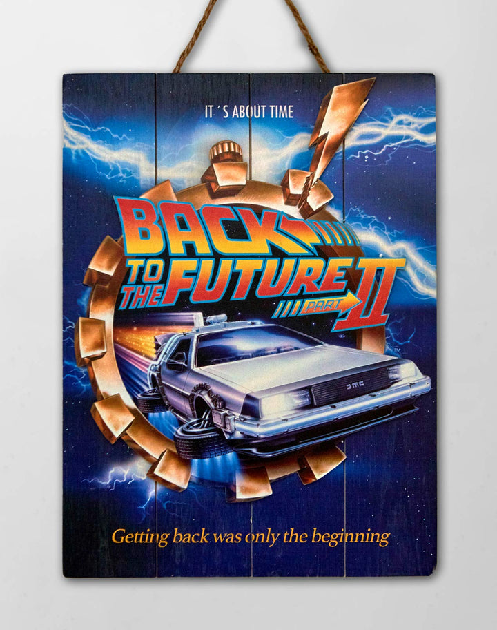 Doctor Collector Back to the future Wooden Poster 2, Mehrfarbig, One size, DCBTTF04