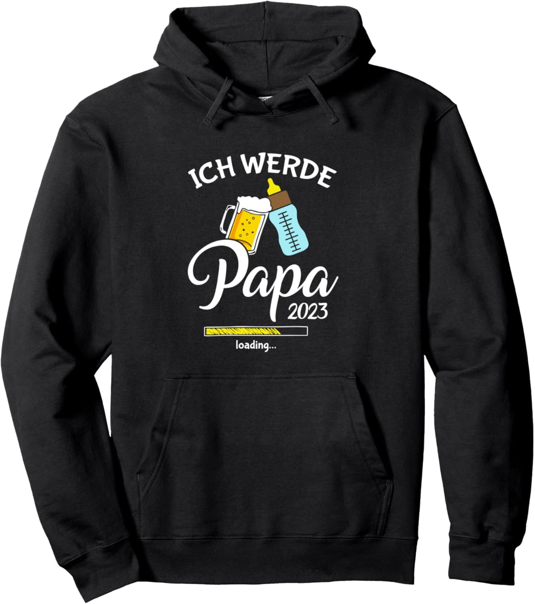 Ich werde Papa werdender Papa Vater loading 2023 Bier Pullover Hoodie