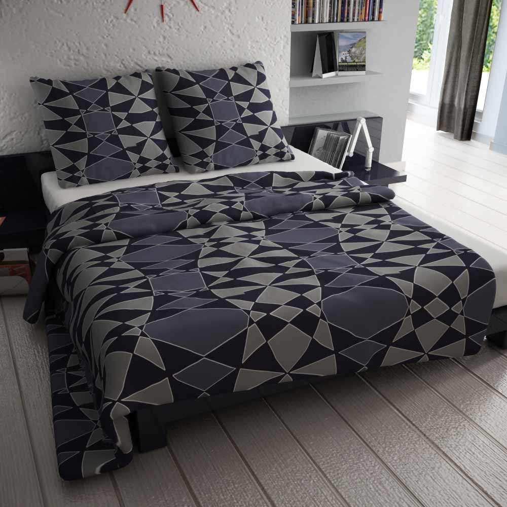 etérea Seersucker Bettwäsche 200x200 cm - bügelfreies Bettwäsche Set mit Kissen - Microfaser Satin n