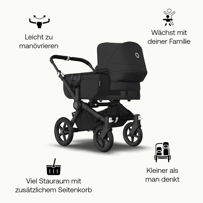 Bugaboo Donkey 5 Mono Kinderwagen, umbaubar zum Doppel- oder Zwillingskinderwagen, verbessertes Desi