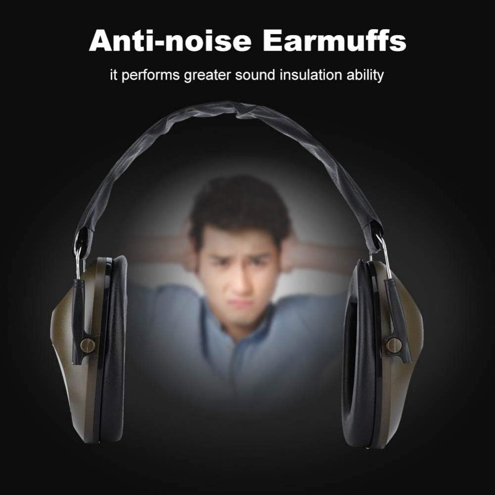 Zerone Schalldichte Ohrenschützer, Anti-Lärm Tactical Headset Gehörschutz für Schiessen Flughäfen Ga