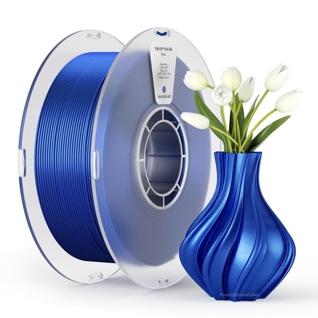 PLA Silk Filament 1,75mm, kexcelled Shiny Gloss 3D Drucker Filament, Massgenauigkeit +/- 0,03mm, 1kg