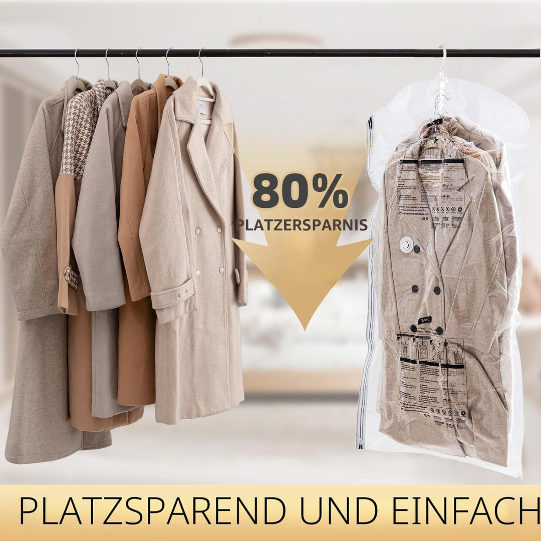 TAILI Vakuumbeutel für Kleidung Hängend, Vacuum Bags for Clothing Vakuumierbeutel Kleidung Mit Kleid
