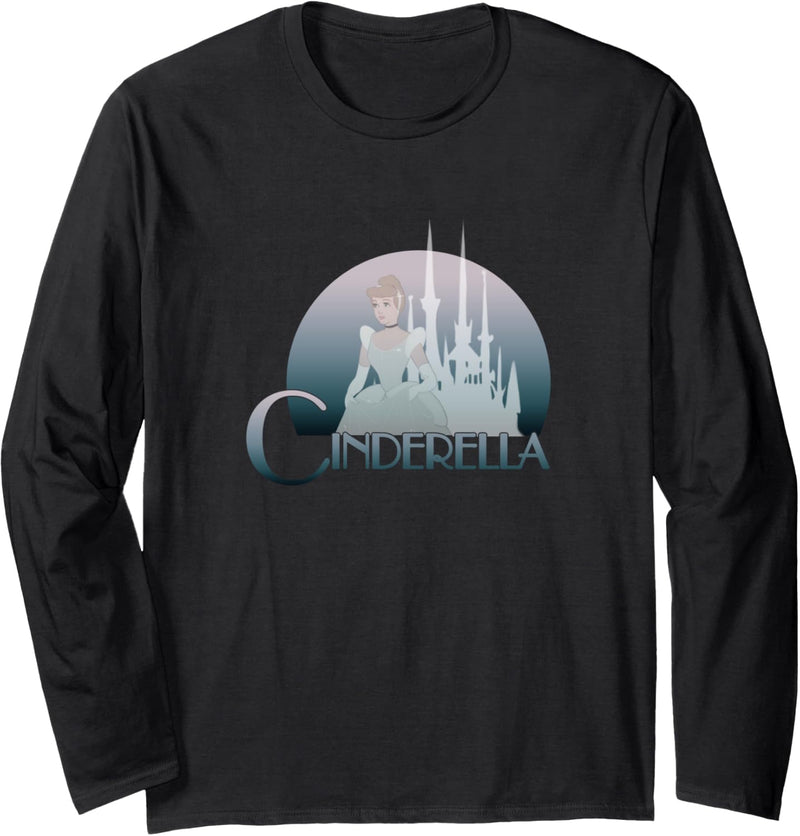 Disney Cinderella Circle Title Portrait Langarmshirt