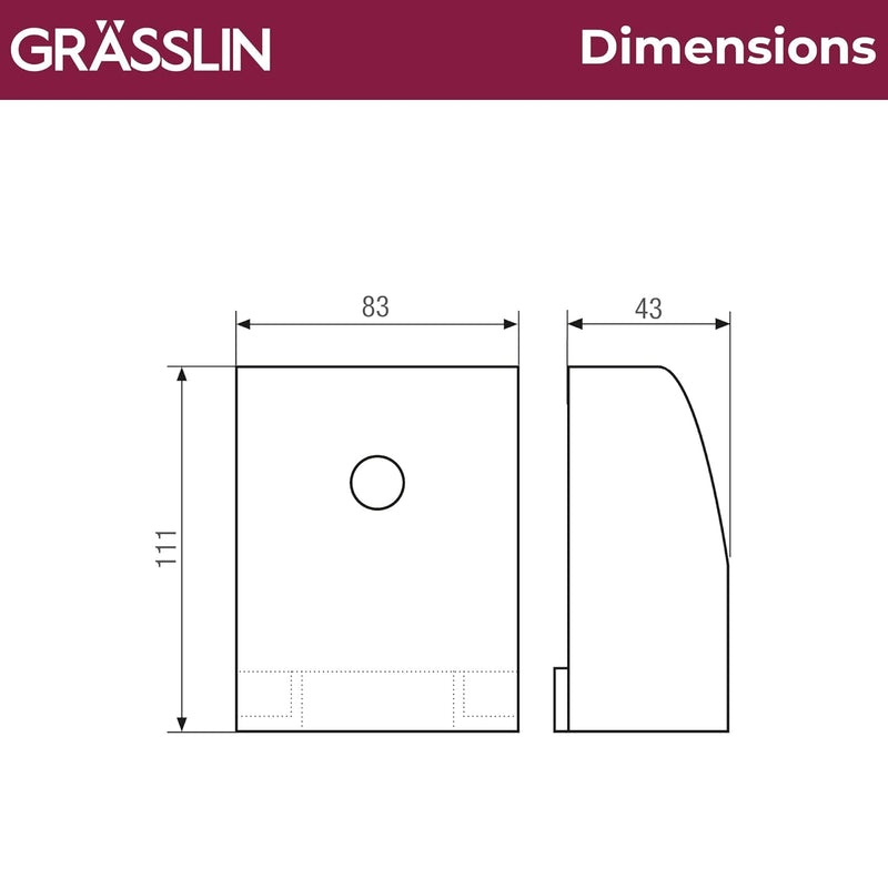 GRÄSSLIN 18.17.0001.1 turnus 200 – Dämmerungsschalter mit integriertem Lichtsensor für Wandaufbau im