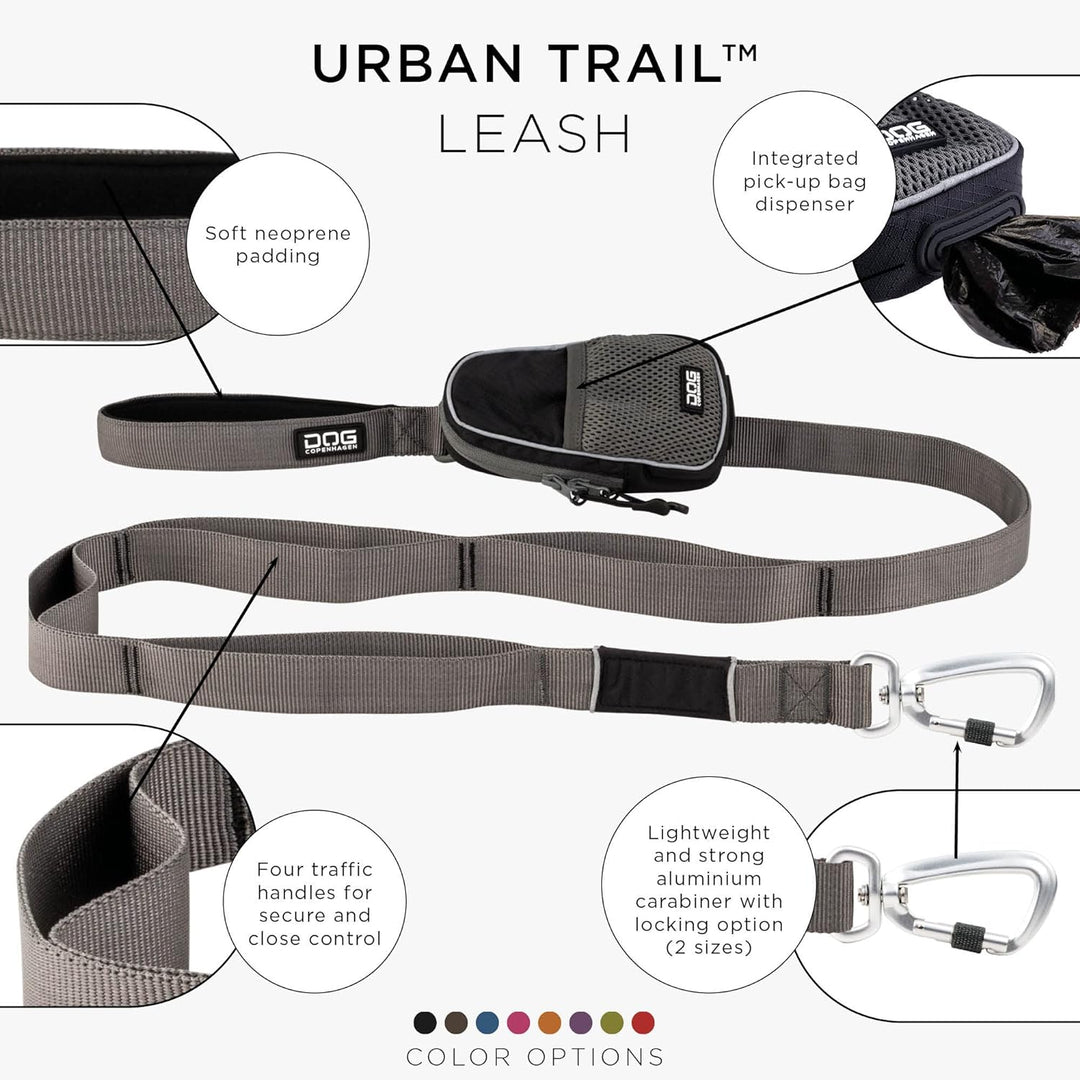 DOG Copenhagen Hundeleine V2 Urban Trail Leash Black Grösse S