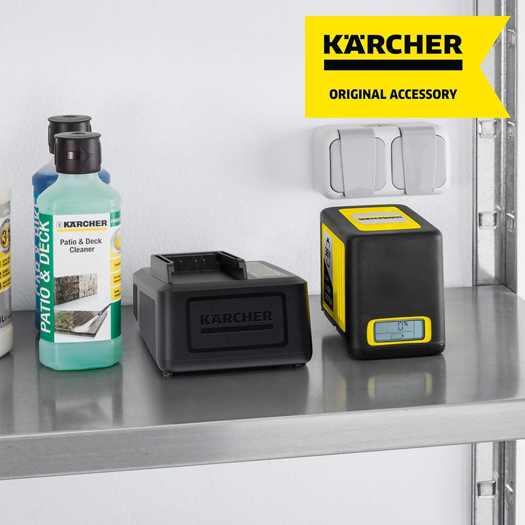 Kärcher Schnellladegerät Batterien Power 36 V (80 Prozent Akkuaufladung in 48 Minuten, für 36 V / 2.