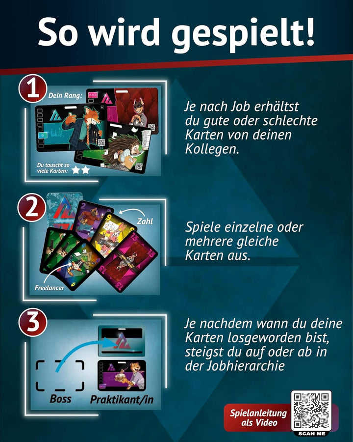 HeidelBär Games Animal Poker - Das tierische Kartenspiel - Neuauflage von Karriere Poker - Deutsch -