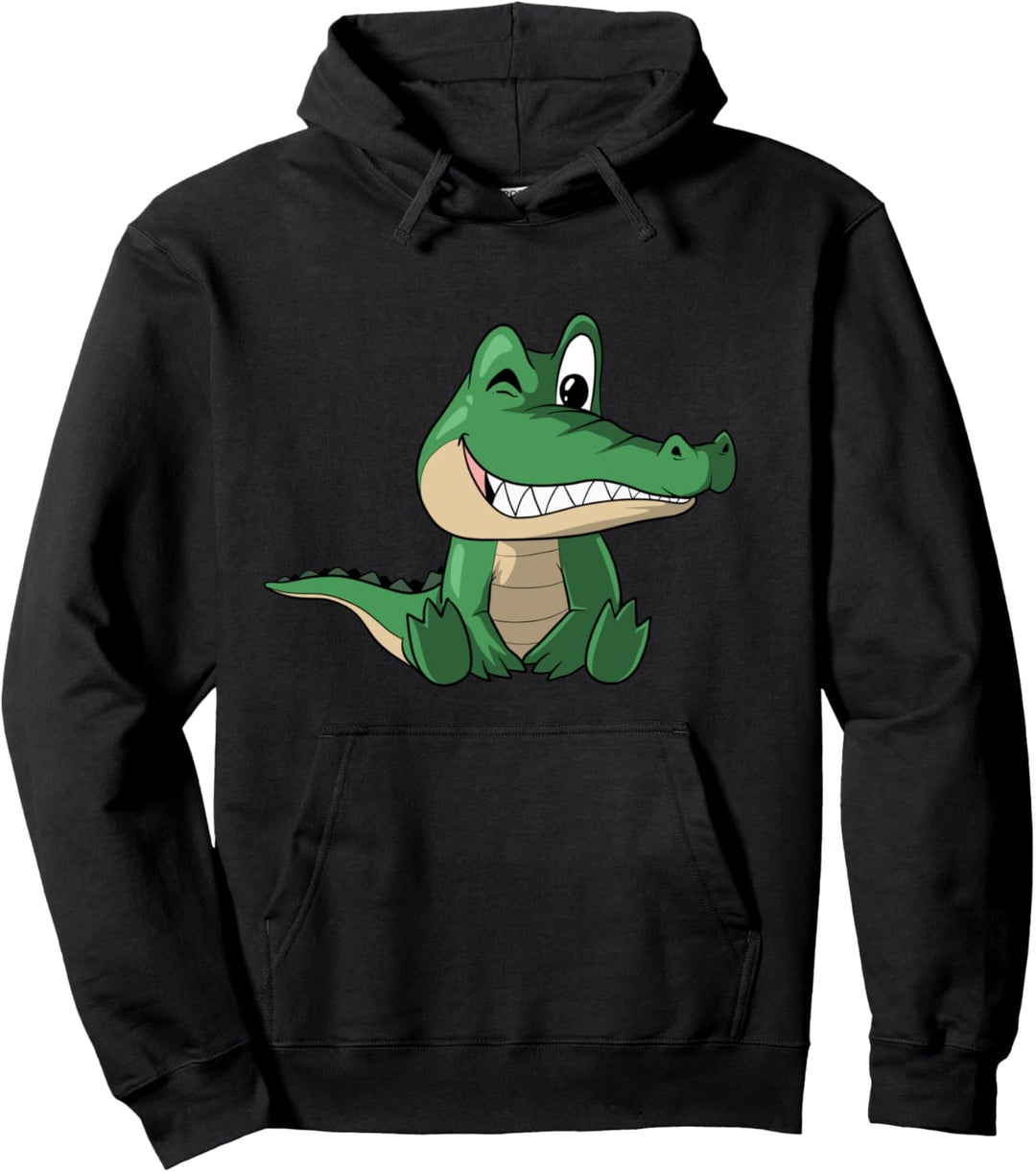 Lustiges süsses Krokodil Pullover Hoodie