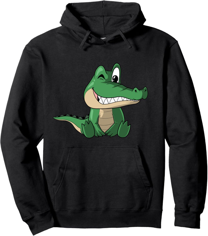 Lustiges süsses Krokodil Pullover Hoodie
