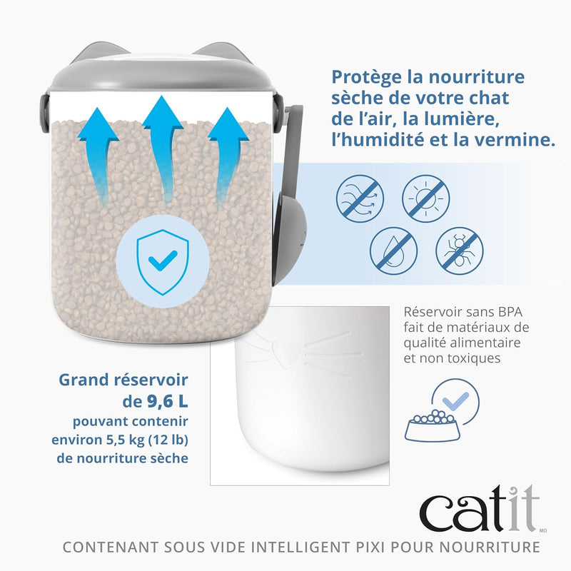 catit Pixi Smart Vakuum Futterbehälter, Futtercontainer, Futteraufbewahrung